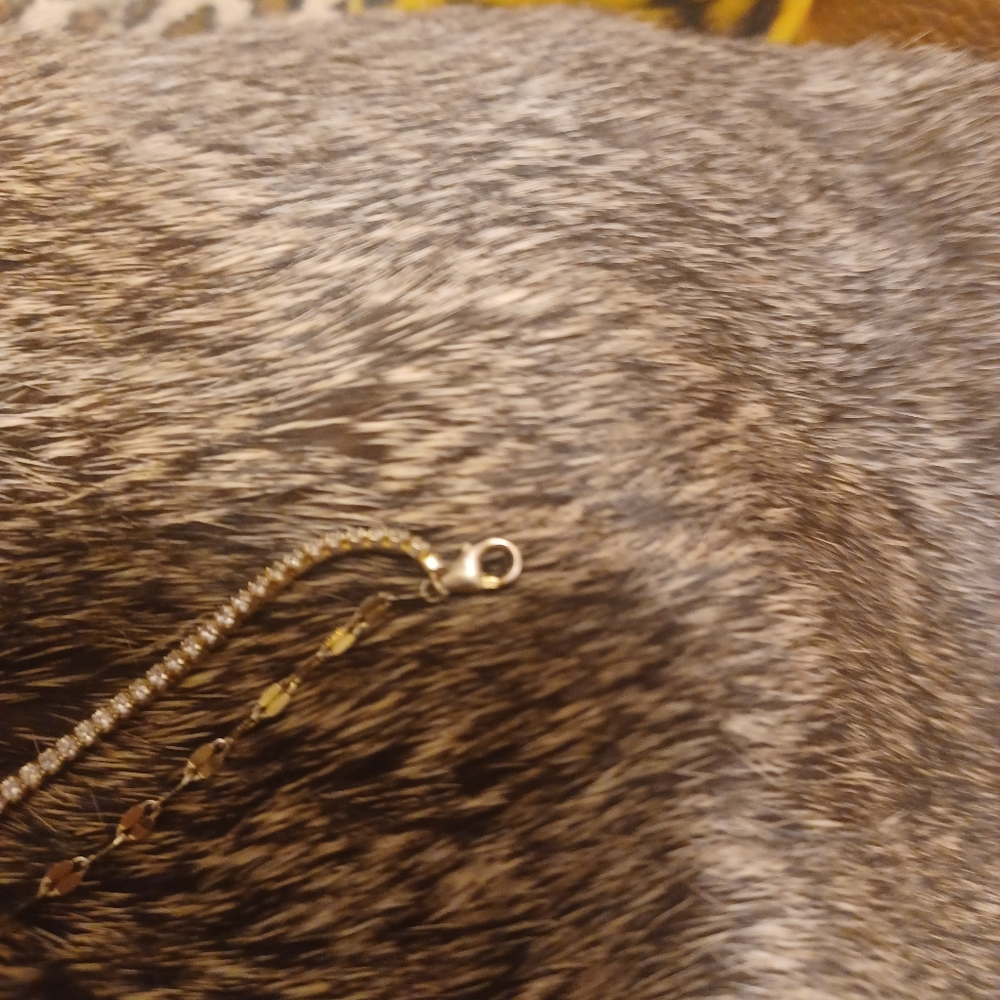 Solid 925 Sterling Silver 10" Anklet - image 3